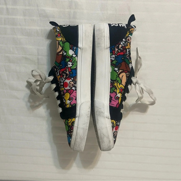 Nintendo Super Mario Ground-Up Canvas Lace-Up Sneaker Shoes Unisex Youth Size 4 - Picture 8 of 15